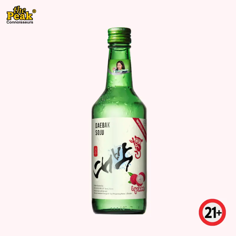 soju-daebak-lychee-360ml Daebak Lychee Flavored Soju 360 ml - Image 1