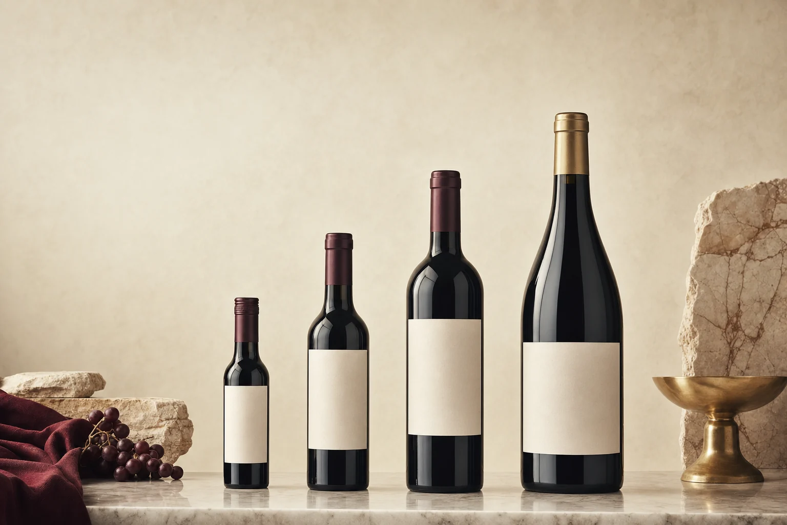 Deretan botol wine dengan berbagai kisaran harga di rak toko