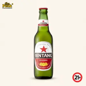 Foto Bintang Pilsener Bottle 620 ml di atas latar belakang netral Peakwine