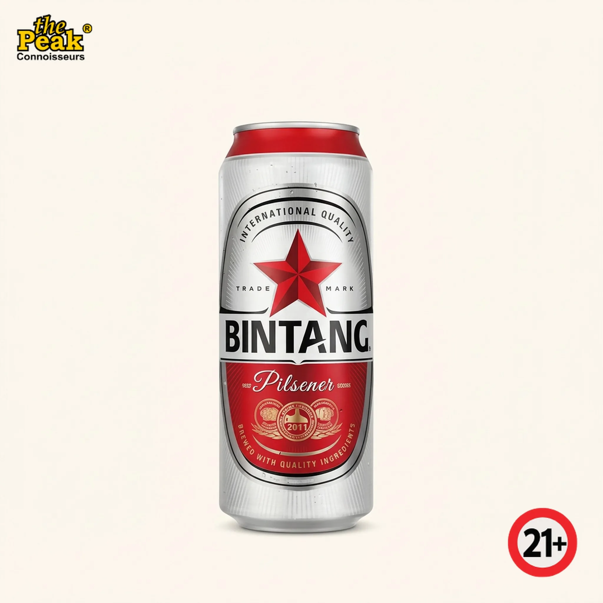 Bintang Pilsener Can 490 ml Foto Bintang Pilsener Can 490 ml di atas latar belakang netral Peakwine