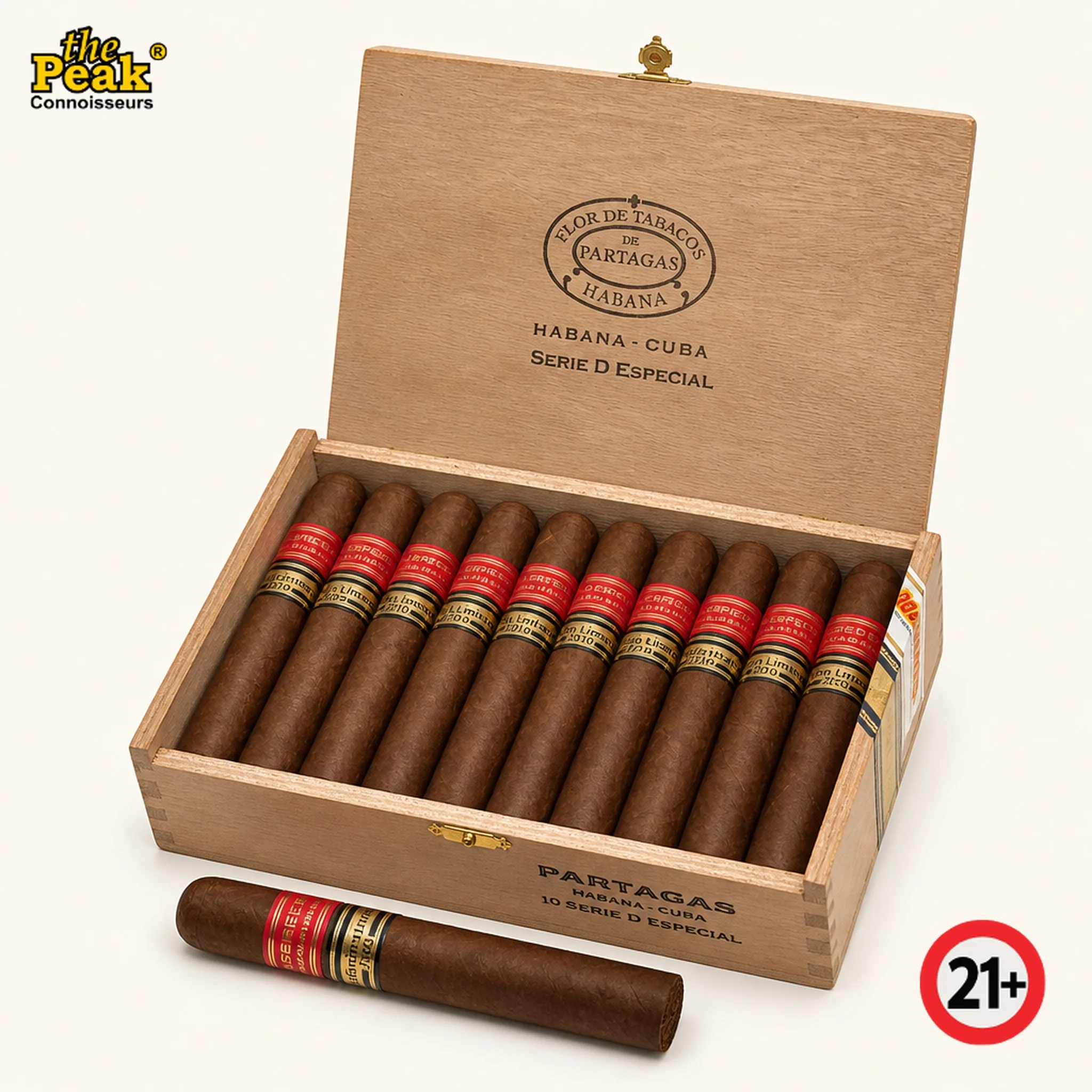 Cerutu Habanos Partagas Serie D Especial Edicion 2010 Box Foto kemasan Cerutu Habanos Partagas Serie D Especial Edicion 2010 Box di atas latar belakang netral Peakwine