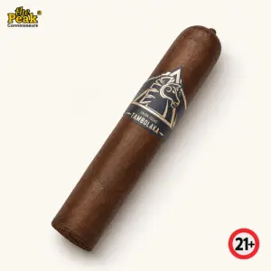 Foto kemasan Cerutu Union Folks Tambolaka Robusto (1 Batang) di atas latar belakang netral Peakwine