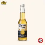 Foto Corona Extra 750 ml di atas latar belakang netral Peakwine