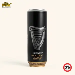 Foto Guinness Microdraught 558 ml di atas latar belakang netral Peakwine