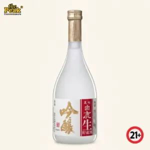 Foto botol Hakushika Ginjo Nama Chozo 720ml di atas latar belakang netral Peakwine