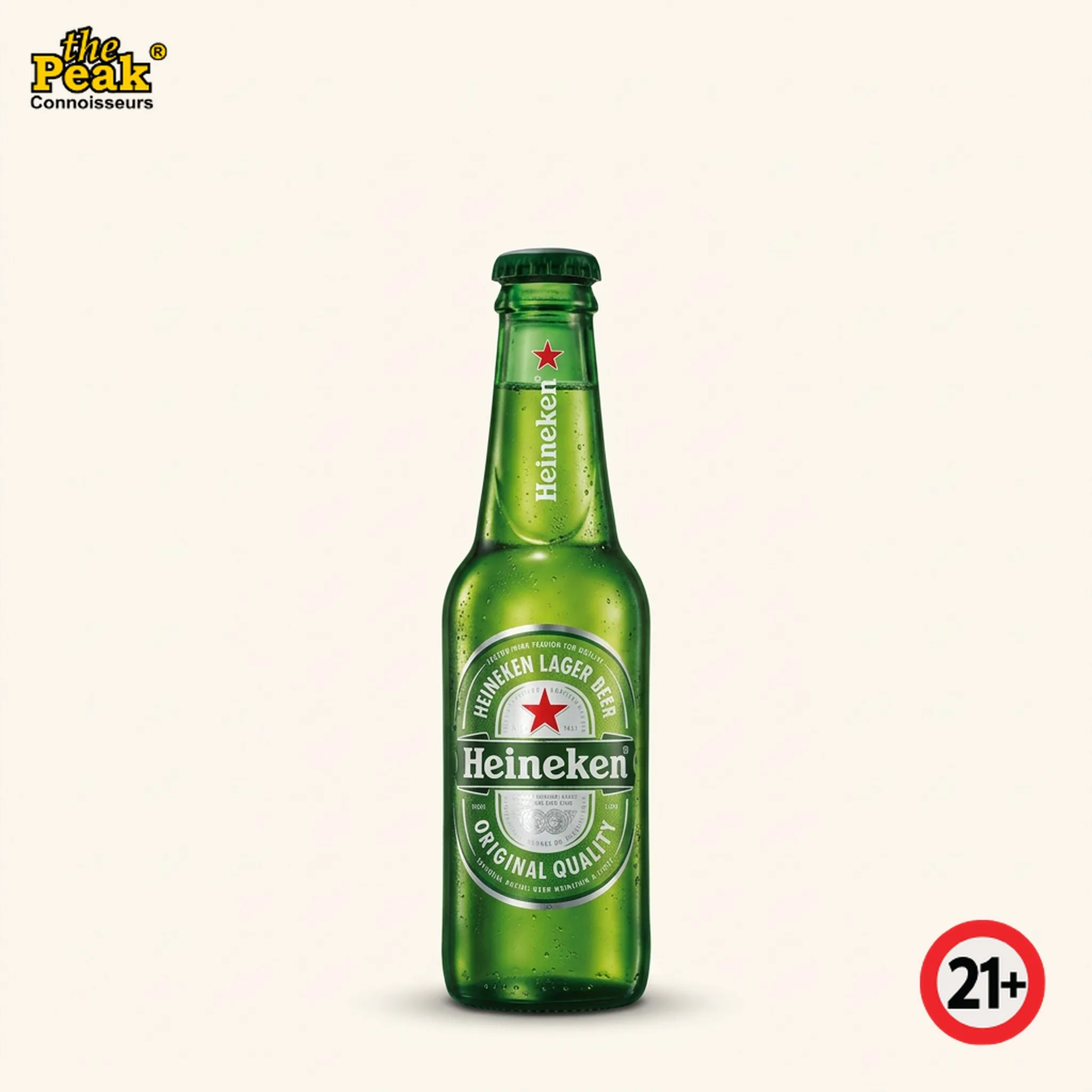 Heineken Lager Bottle 330 ml Foto Heineken Lager Bottle 330 ml di atas latar belakang netral Peakwine