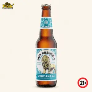 Foto Lion Brewery Pale Ale 330 ml di atas latar belakang netral Peakwine