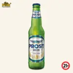 Foto Prost Lager Bottle 330 ml di atas latar belakang netral Peakwine