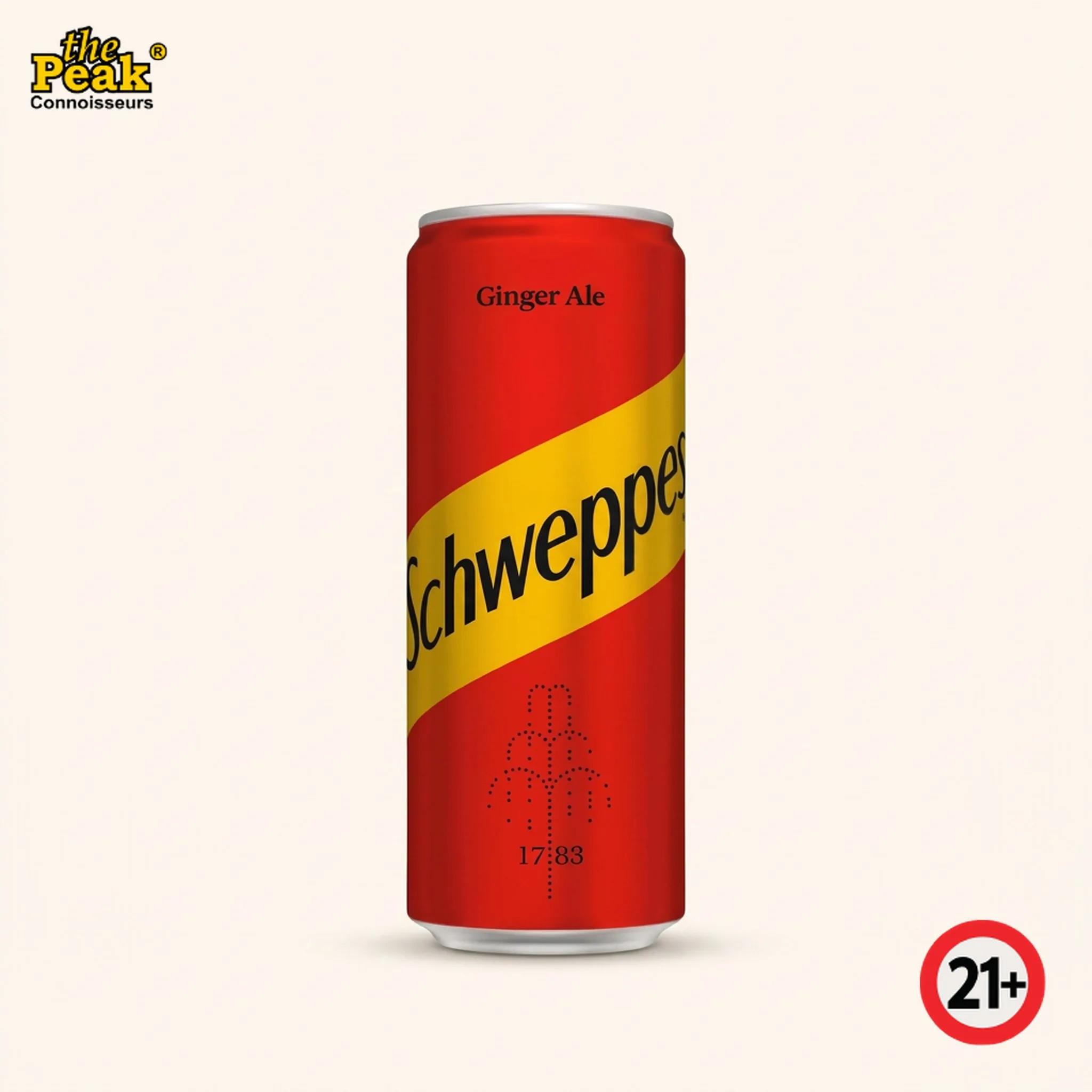Schweppes Ginger Ale 250 ml Foto Schweppes Ginger Ale 250 ml di atas latar belakang netral Peakwine