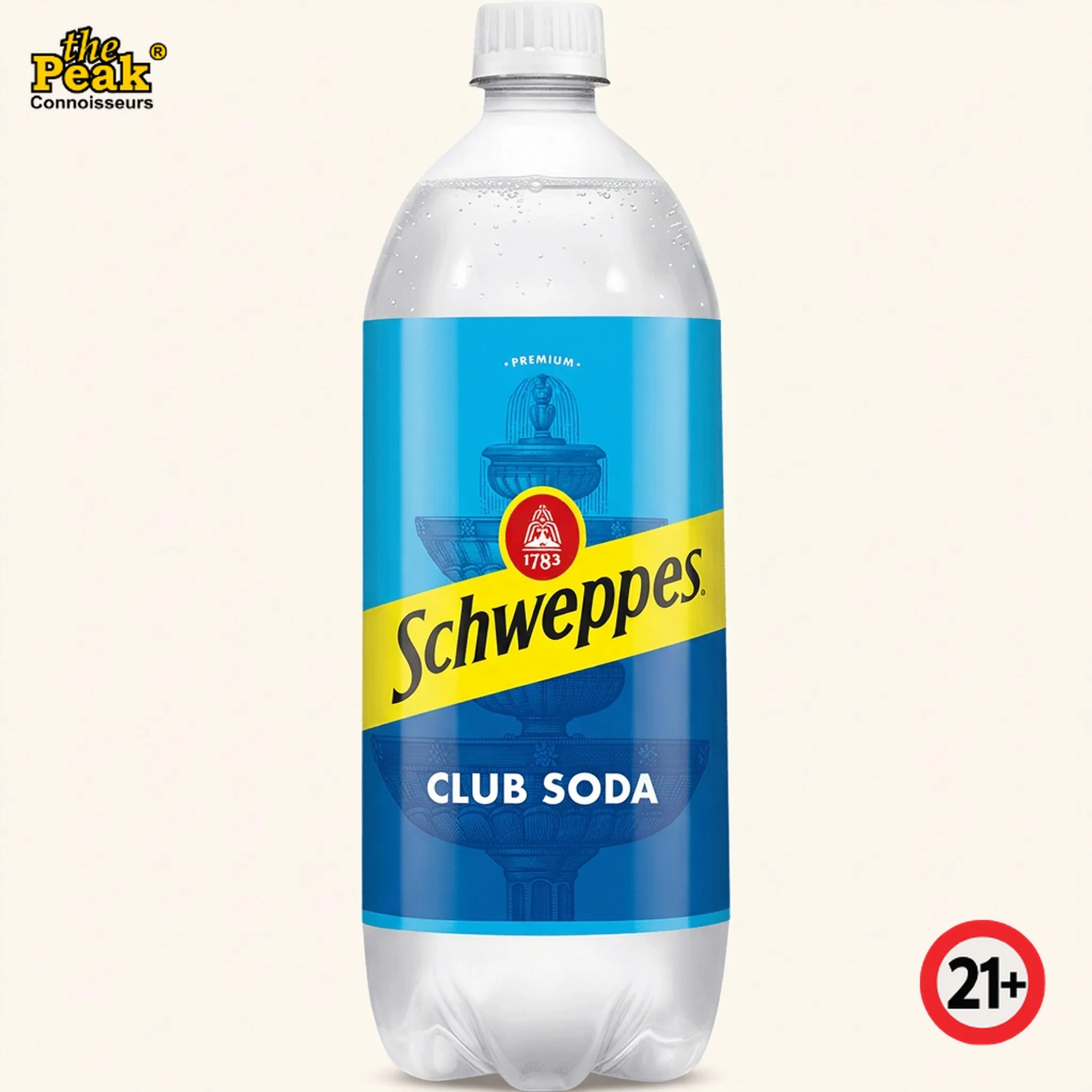 Schweppes Soda Water 250 ml Foto Schweppes Soda Water 250 ml di atas latar belakang netral Peakwine